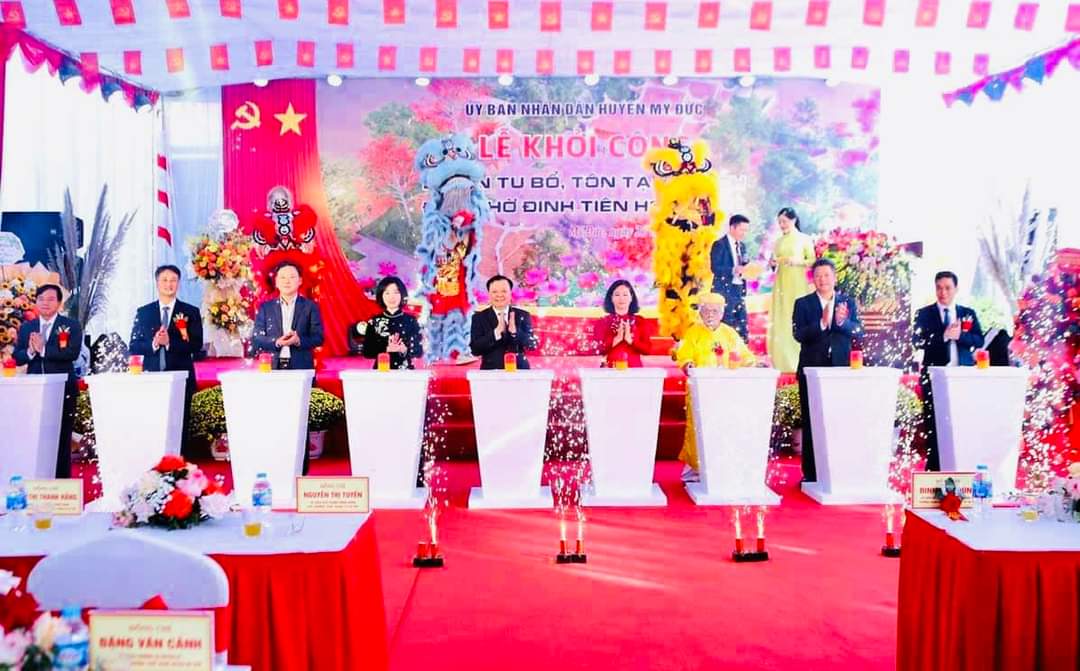 LỄ KHỞI CÔNG TRUNG TU ĐÈN THỜ ĐINH TIÊN HOÀNG ĐẾ