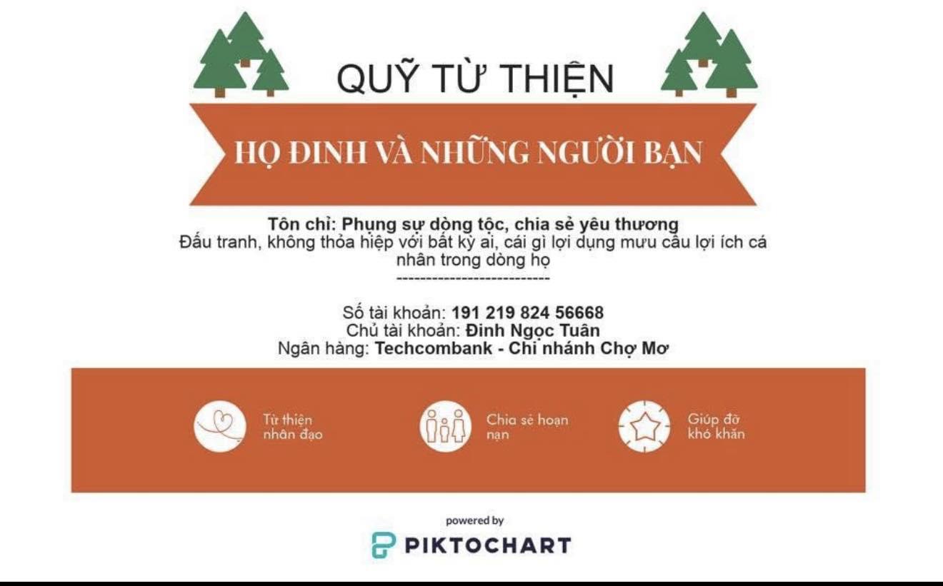 QUỸ THIỆN NGUYỆN BAN LIÊN LẠC HỌ ĐINH HÀ NỘI