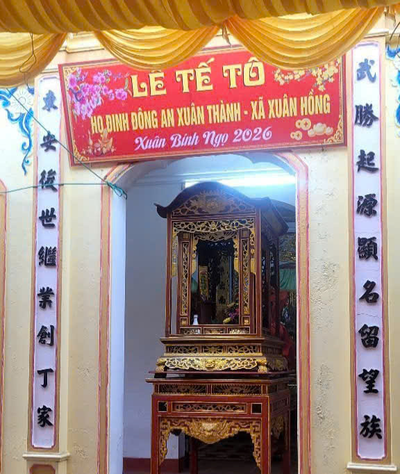 HỌ ĐINH ĐÔNG AN – XUÂN THÀNH- NAM ĐỊNH TỔ CHỨC LỄ TẾ TỔ XUÂN BÍNH NGỌ Ngày 02 & 03/ 2026 (tức ngày14- 15 tháng giêng Bính Ngọ)